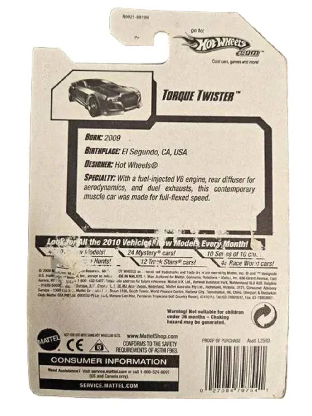 Hot Wheels Torque Twister -- ITEM #2091